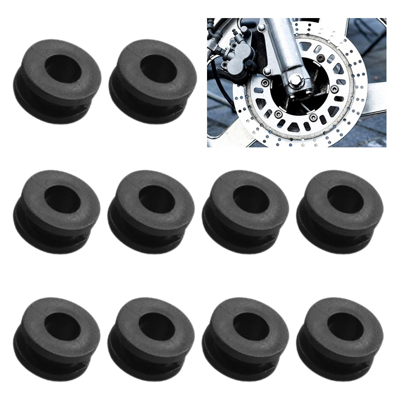 

10 шт., боковая крышка мотоцикла, резиновые втулки, прокладка M6, круглая прокладка, аксессуары для модификации мотоцикла 18,5x9 мм