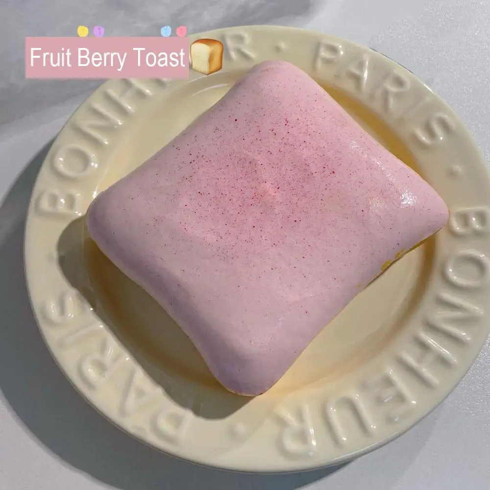 Brinquedo Antiestresse de Pão Simulado Squishy, Brinquedos de Alívio de Estresse de Crescimento Lento, Brinquedos Sensoriais para Adultos e Crianças com TDAH