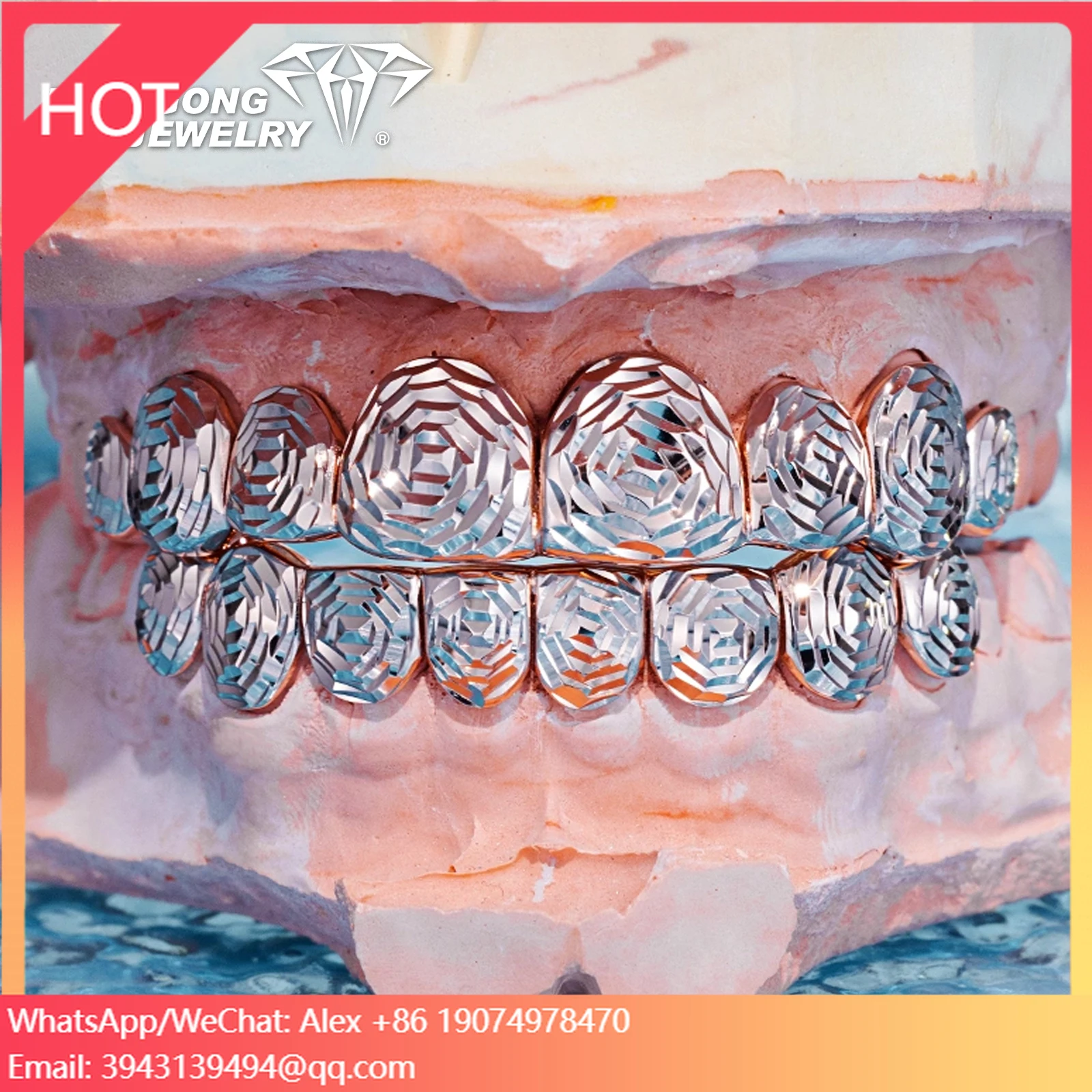 

Новинка: Серебряные грилзы с розовым огранением и муассанитом VVS, 925 пробы, изысканные ювелирные изделия с бриллиантами для мужчин