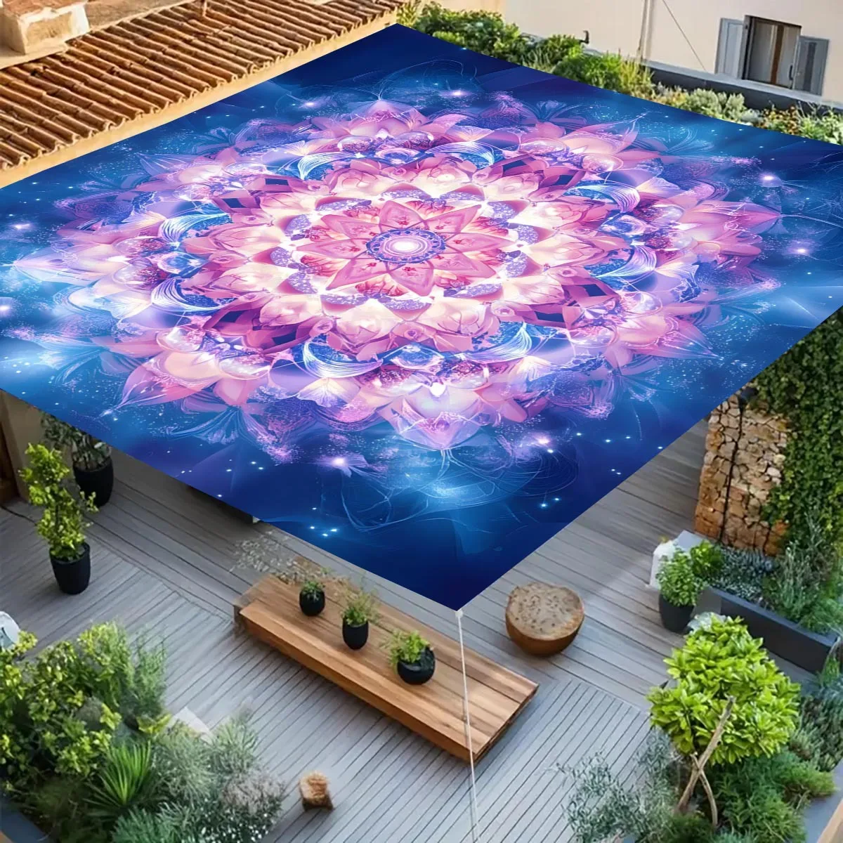 Mandala Waterproof Camping Shelter Tent Sun Block Canopy Quick Setup Portable Cabana for Beach Backyard Picnic Fishing Trips
