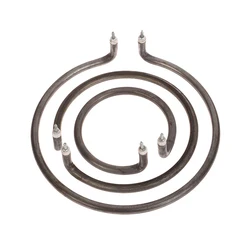 Round Electric Wok Heating Pot Tube With Iron Anti-rust Heater Accessories Pipe 500/800W Circle Accept Dry Burning