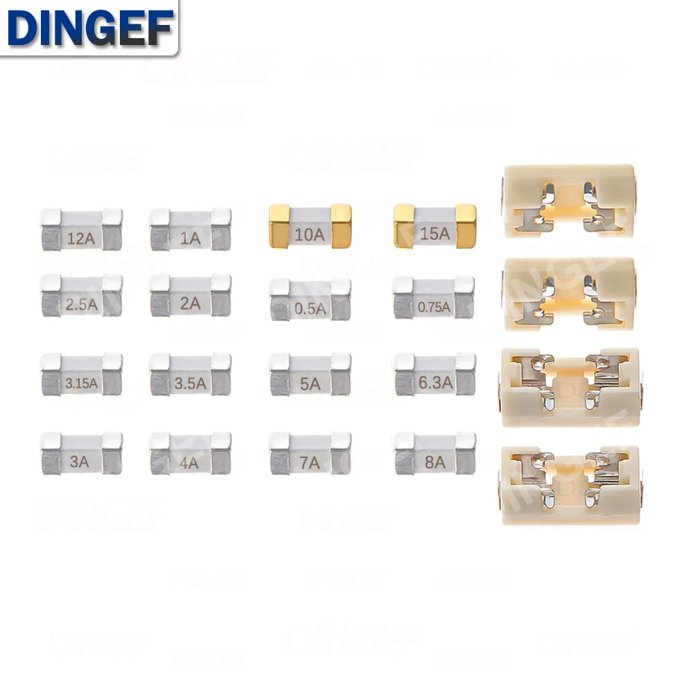 10PCS 1808 SMD ฟิวส์ฟิวส์ติดตั้งบนพื้นผิวที่ออกฤทธิ์อย่างรวดเร็ว 0.5A 0.75A 3A 4A 5A 6.3A 10A 12A 15A 500MA 750MA สำหรับวงจร PCB ป้องกัน