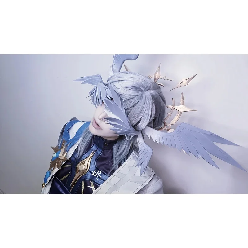 Sunday Cosplay Feather Headwear Game Honkai Star Rail Mr. Sunday Costume Prop Brother of Robin Roleplay Carnival Party Accessory