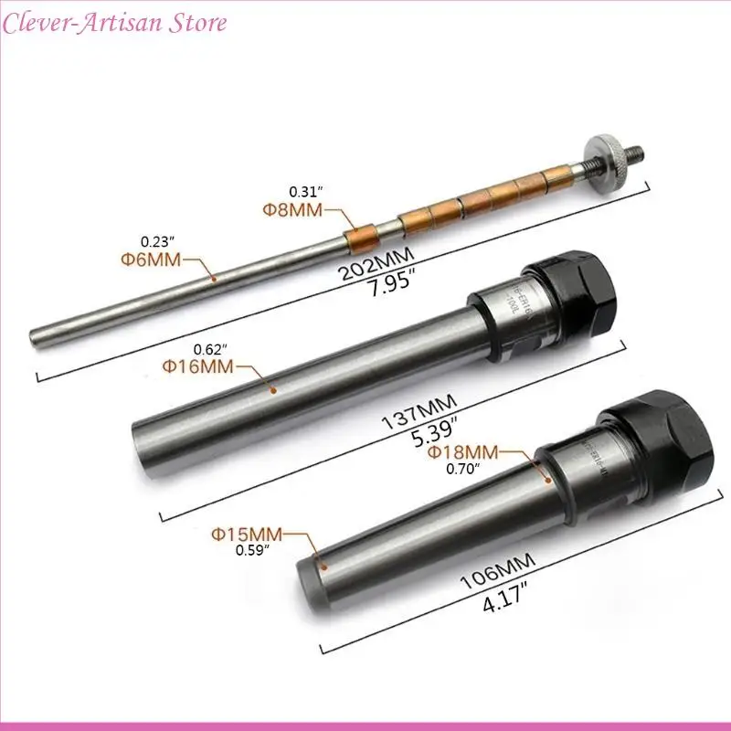 E06B Woodworking Pen Turnrel Mandrel Anti-Rust Deary Mechanical Accessessy DIY