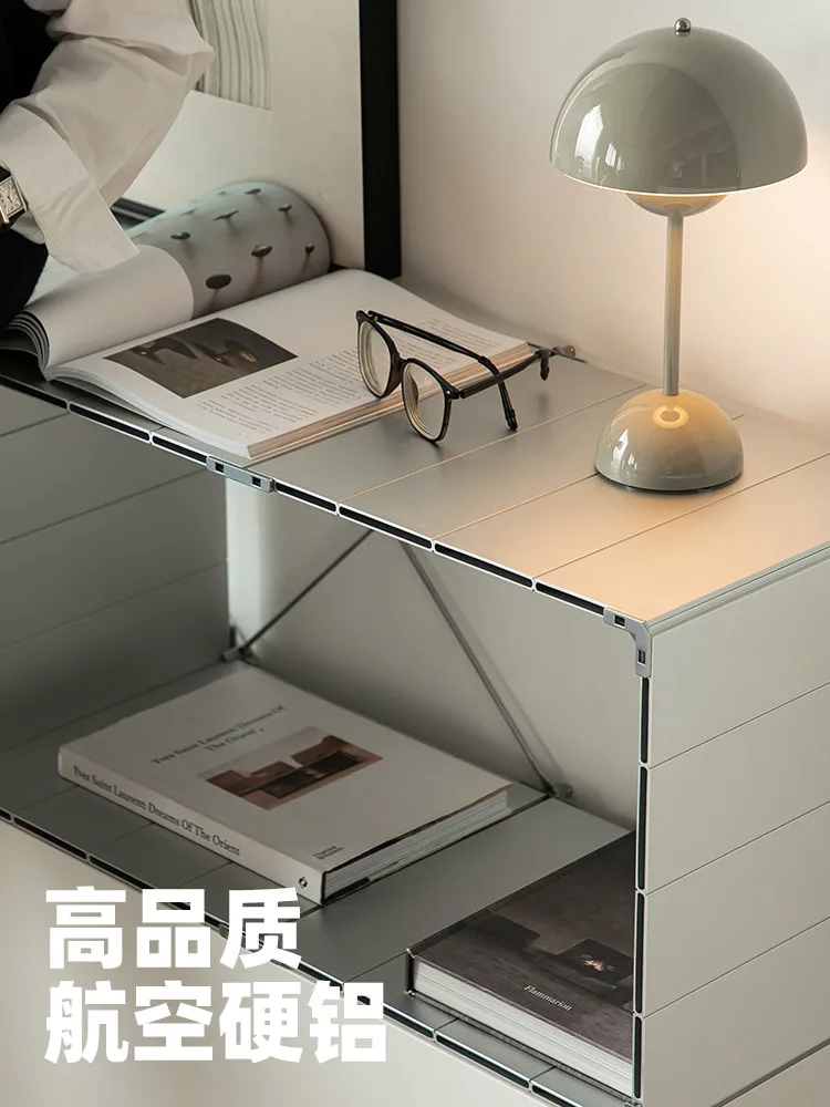 Modular cabinet DIY aluminum alloy rack metal storage cabinet