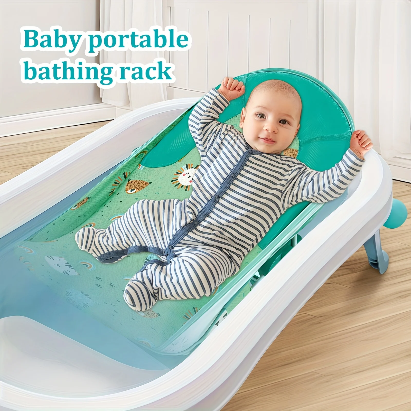 rete-da-bagno-per-neonati-con-disegni-di-cartoni-animati-pieghevole-e-facile-da-trasportare-realizzata-in-poliestere-traspirante-e-morbido-con-gambe-di-supporto-per-una-maggiore-stabilita-confezione-regalo-adatta-come-regalo-per-neonati