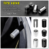 4PCS Car Wheel Tire Valve Stem Cap For Toyota Corolla Camry Yaris Auris RAV4 Hilux Ralink Ruizhi Highlander Vios Mirai Prado TRD