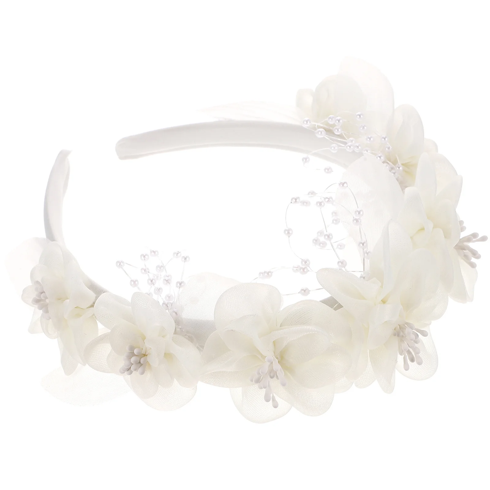 

1Pcs Hairband Bridal Headband for Women Wedding Ceremony Party Wear Creative Flower Headdress Style Hair Supply