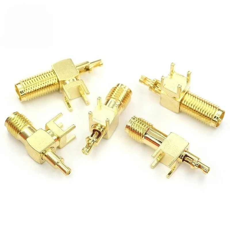 5pcs/lot SMA-KWE-1.13 SMA connector 90 degree female RF coaxial plug right angle connector