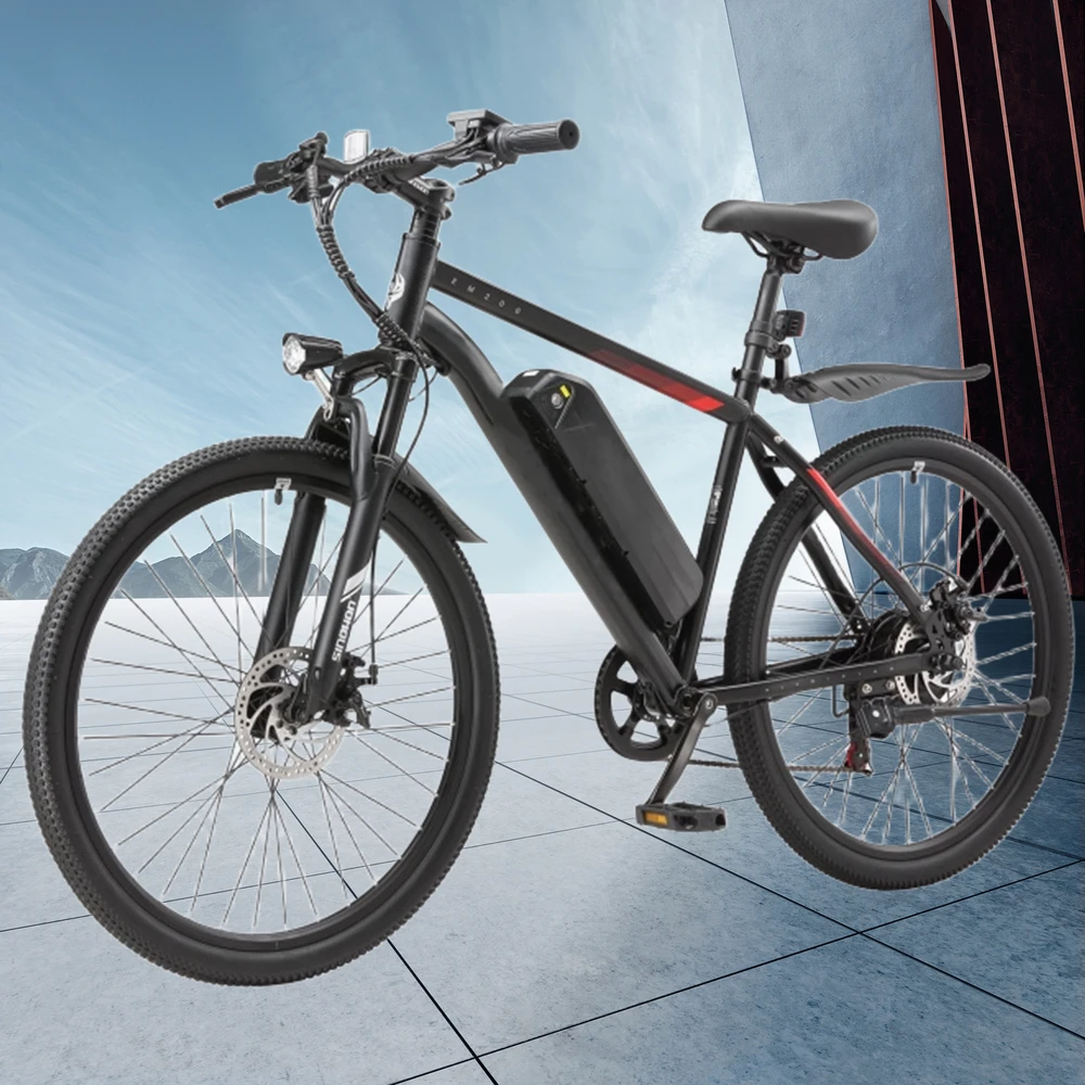 دراجات نارية كهربائية مقاس 26 بوصة دراجة جبلية للبالغين، محرك ذروة 700 وات 22 ميجا في الساعة 38 ميلًا 10.4AH 15.6AH دراجة كهربائية للبالغين #1