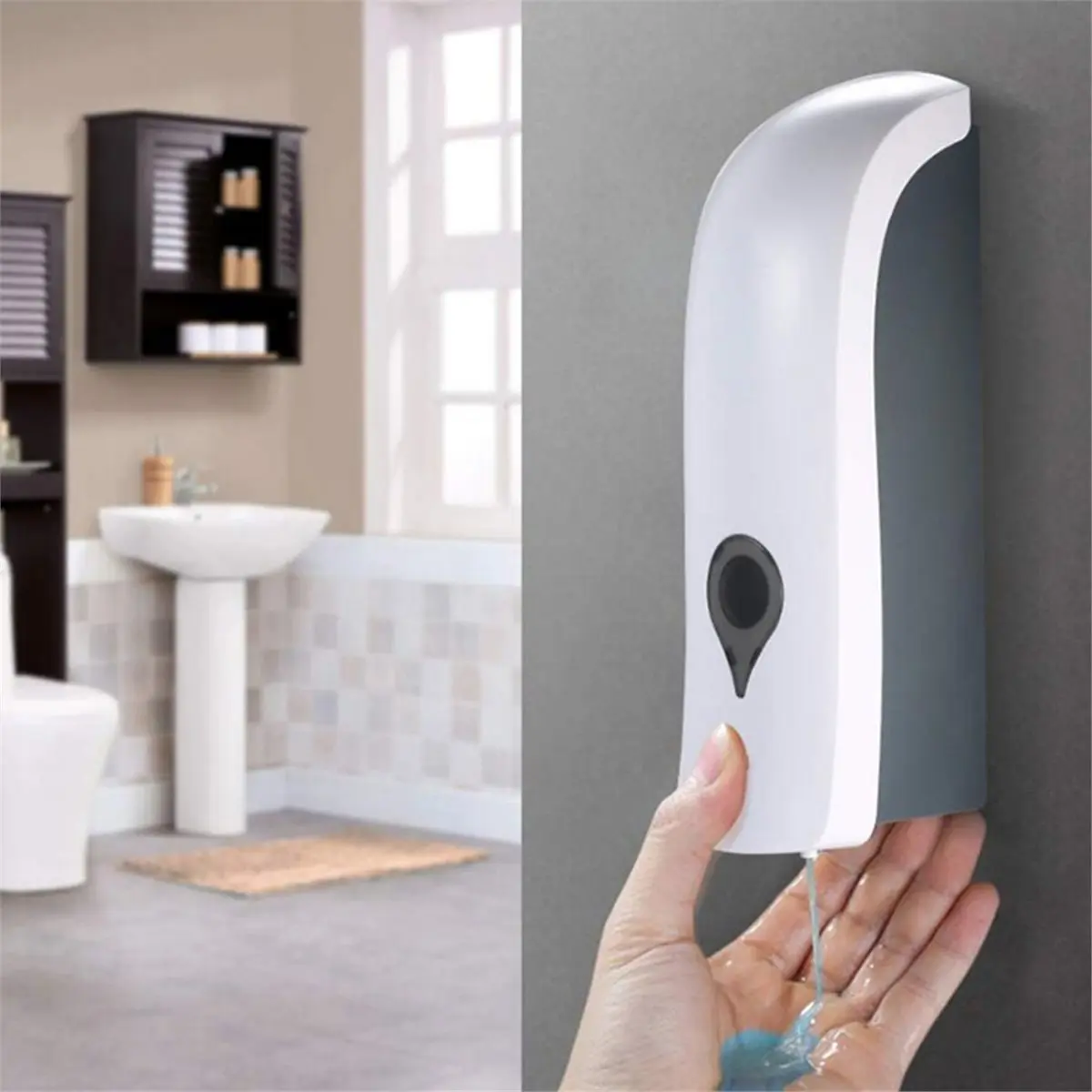 2026 New 300ml Soap Dispenser Manual Wall-Mounted Hotel Bathroom Hand Bottle Euro Style Disinfection