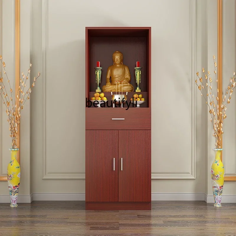 Household Buddhist cabinet vertical cabinet offering table, idol cabinet shrine economical offering table shrine