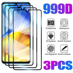 3Pcs Full Cover Screen Protector on for Honor X6 X7 X8 4G X8A 5G X9 X10 Protective Tempered Glass for Honor X7A X20 SE X30 Max