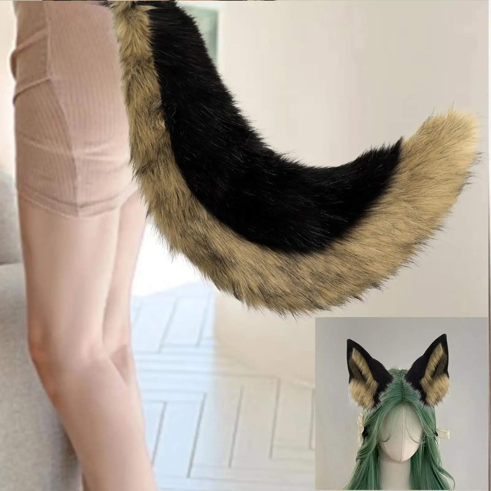 

Нарядное платье с ушками и хвостом животных для украшения фестивальной вечеринки в ночном клубе