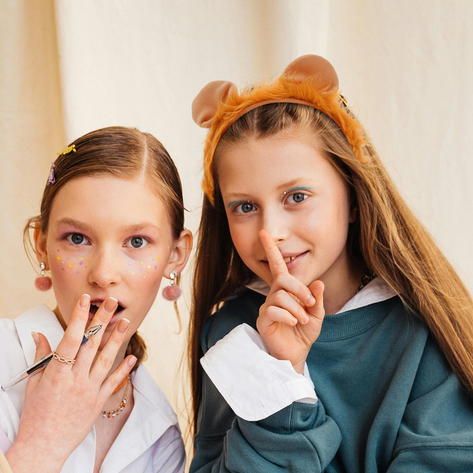 Headband Ear Kids Accessories Lion Headband Exquisite Animal Costume Party Decors Supply Carnival Lion Tail Party Supplies