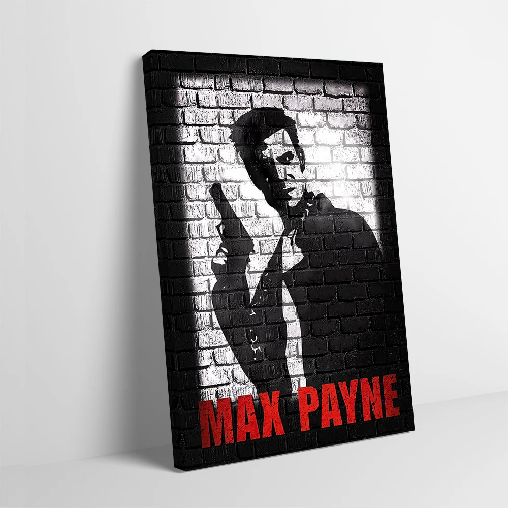 Max Payne Video Game Poster Customizable Printed Canvas Painting for Pictures Wall Art Decoration Home Decor Items Wand Deko
