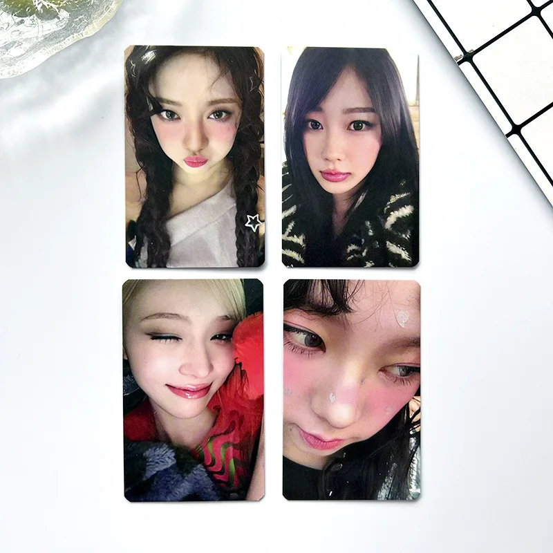 Kpop Idols NingNing Karina Photocard Korean Style Special Card Double Sides Matte Film LOMO Card Winter Giselle Fans Collection image 3