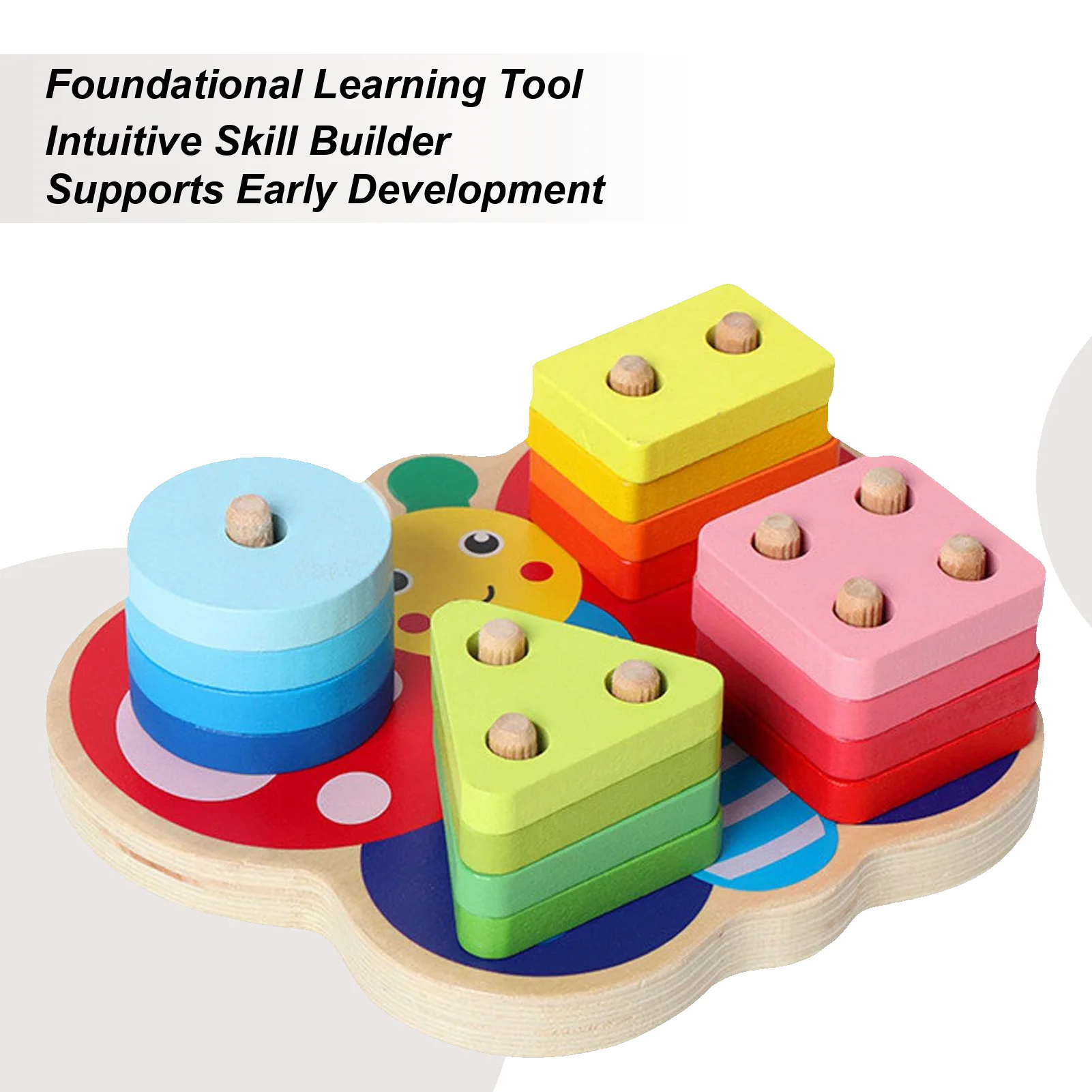 Shape Sorting Toy Educational Wooden Fine Motor Shape Learning Building Blocks For Boys For Education Development Play Home