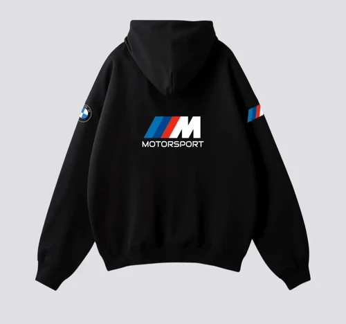 Imagen 2 del producto BMW M Motorsport Sudadera estampada Sudadera con capucha Car Sport Fan BMW Driver Suéter de estilo clásico acogedor Cuello redondo Elija entre muchos colores