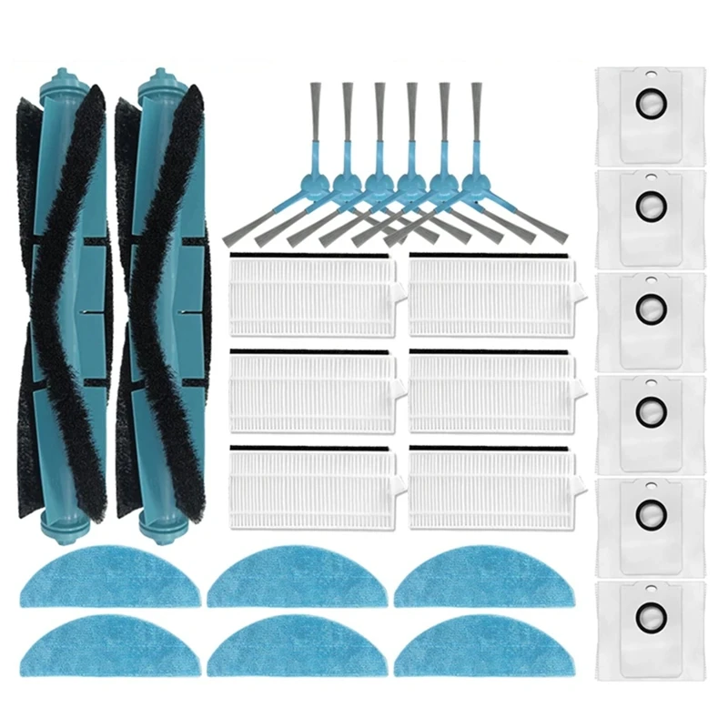 

【Berserkk】Main Side Brush HEPA Filter Mops For Cecotec Conga 7490 Immortal / 8290 Immortal Vacuum Cleaner Accessories