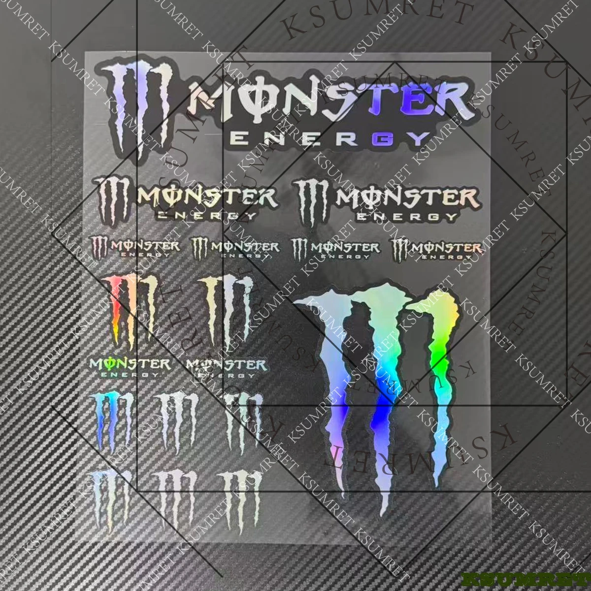 ليزر الوحش الطاقة دراجة نارية ملصقات الفينيل شعار خزان لياماها R1 R3 R6 هوندا CBR600RR 1000RR HRC سباق #6