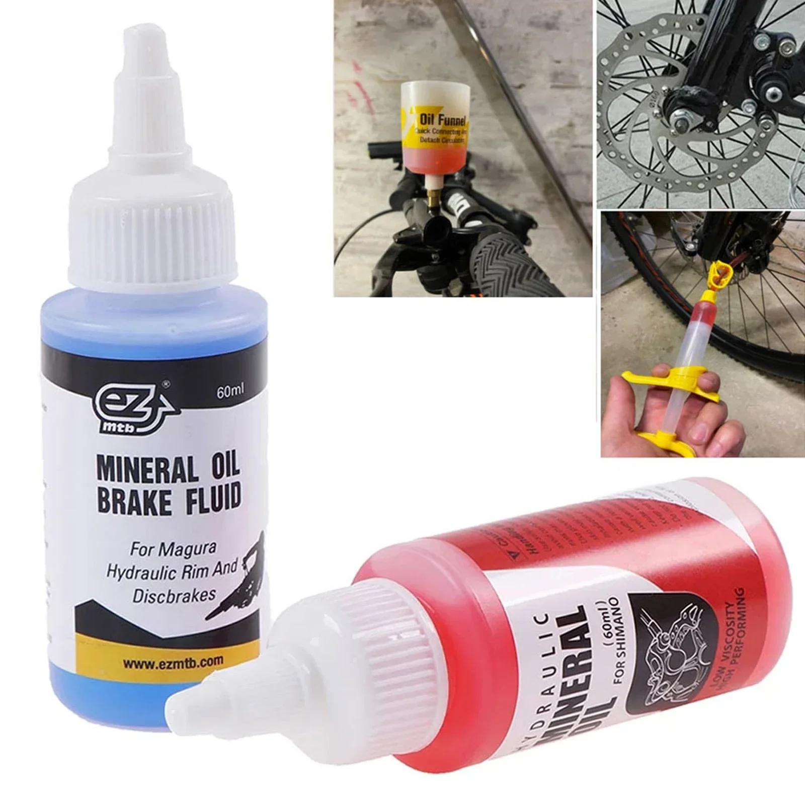 EZMTB Bicycle Brake Fluid Bike Mineral Oil DOT Hydraulic Brake Fluid  Cycling Parts Use With Professionally Oiled Pistons