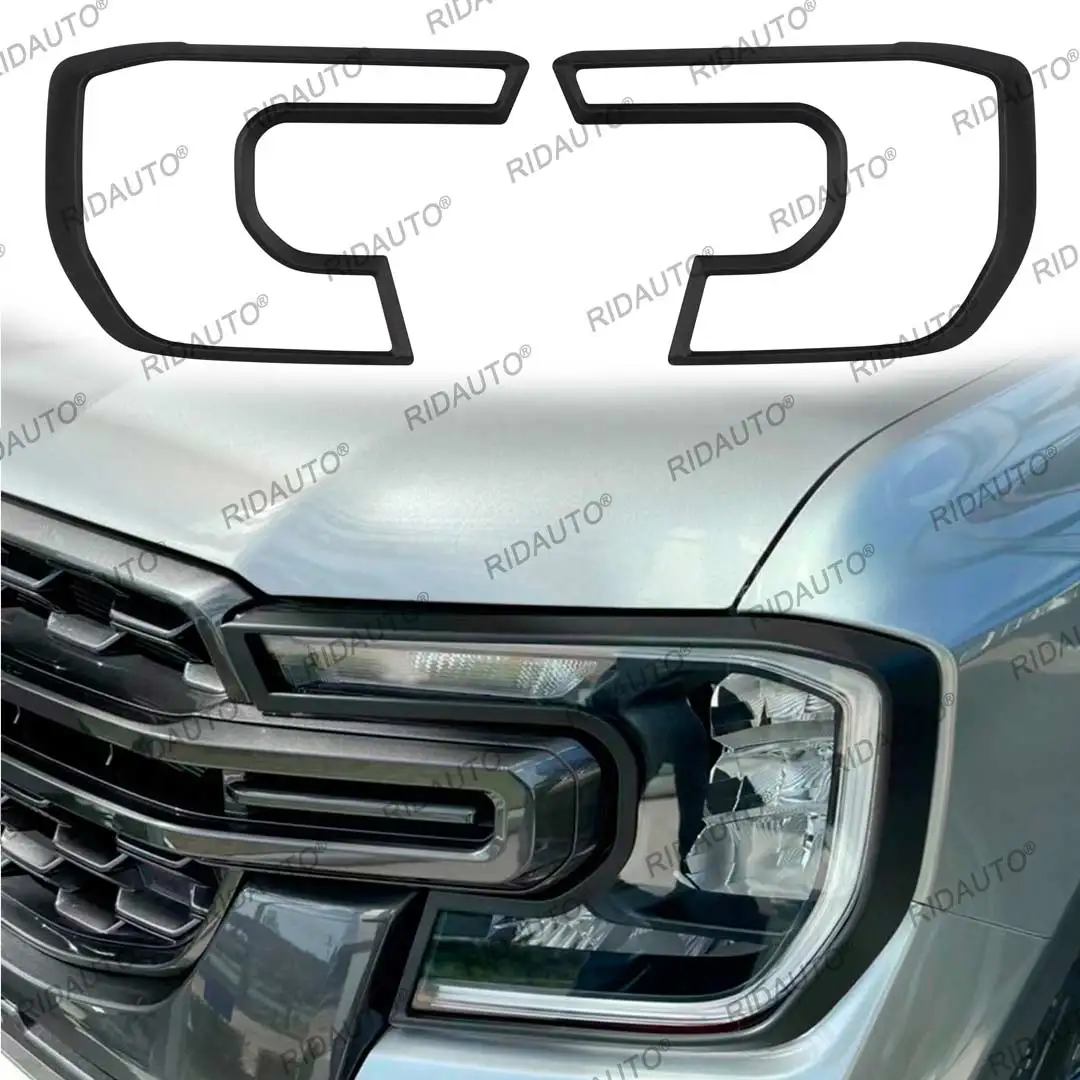 Headlamp Headlight Head Lamp Light Cover Sticker Garnish Decorative Decoration For FORD RANGER 2022 2023 T9 WILDTRAK SPORT XLT