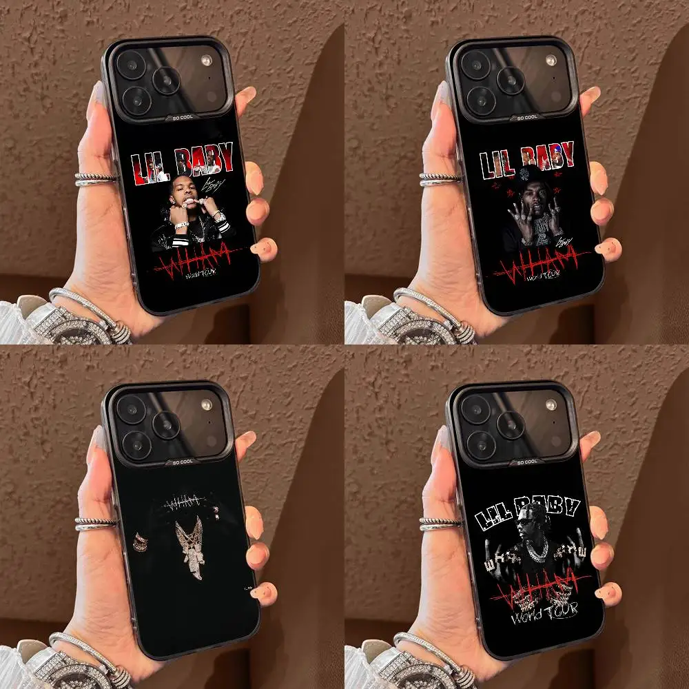 

L-Lil Baby WHAM Drip Harder Phone Case For iPhone 17,16,15,14,13,12,11,Pro,Max,Plus,E,Air,Mini Black Tpu Cover