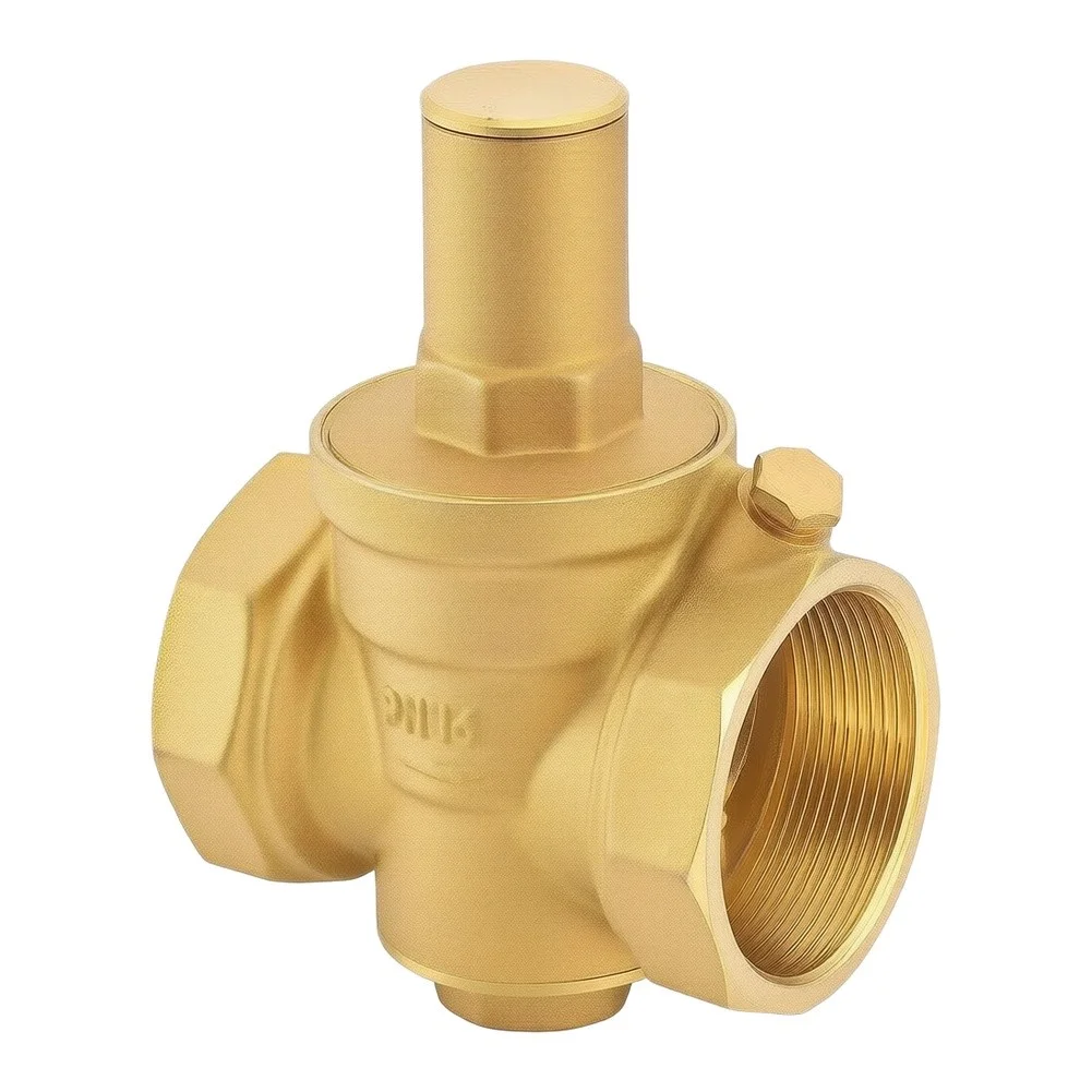 Water Pressure Reducing Valve Adjustable for Standard Tap Fittings High Flow Rate for Home Filtration and Heating Units