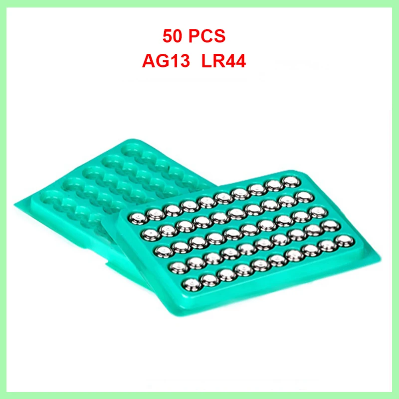 50 sztuk LR44 AG13 1.5V wysokiej jakości oryginalny alkaliczne baterie guzikowe 357 357A A76 GPA76 komórki bateria moneta na zegarek