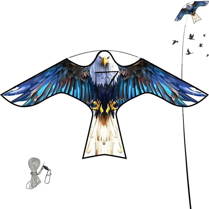 Outdoor Toys 47 Inch  Bird Scaring  Eagle Kite Good Flying For Garden/Orchard/ Farm