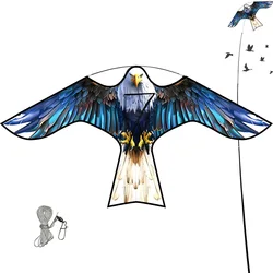 Outdoor Toys 47 Inch Bird Scaring Eagle Kite Without Rod Good Flying For Garden/Orchard/ Farm
