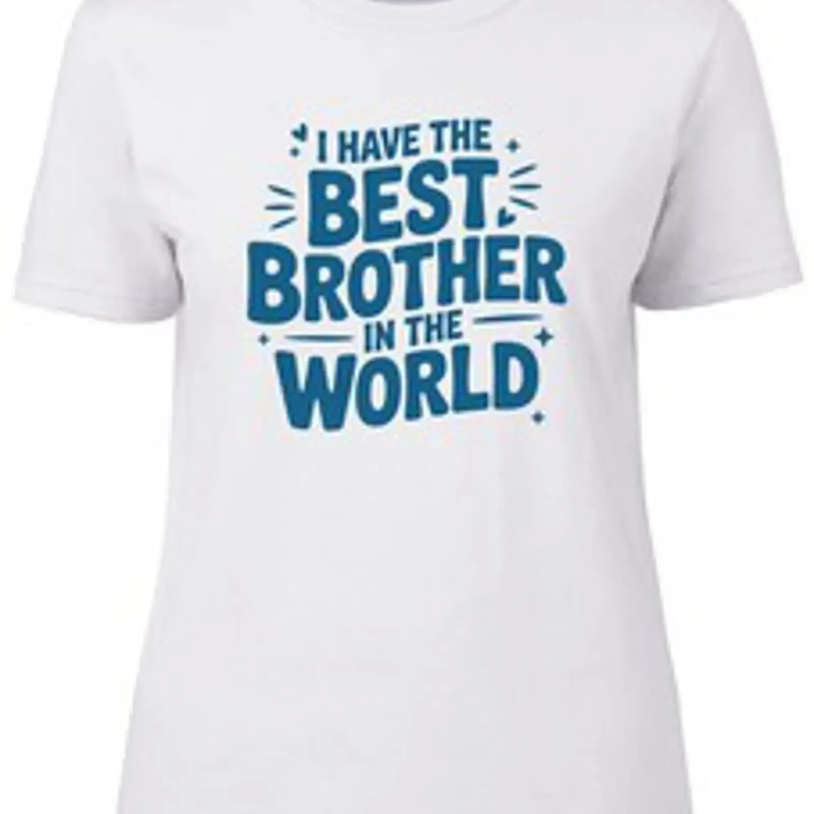 Camiseta feminina com estampa 'Ich habe den besten Bruder der Welt', presente vintage, estilo lavado, elegante, macia, com design leve.