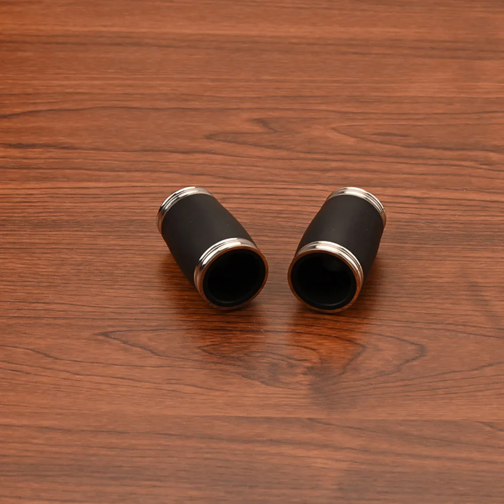 

2Pcs B Flat Clarinet Metal Two Section Tubes Compact Portable Accessories for Professional Players Beginners Clarinet Pitch