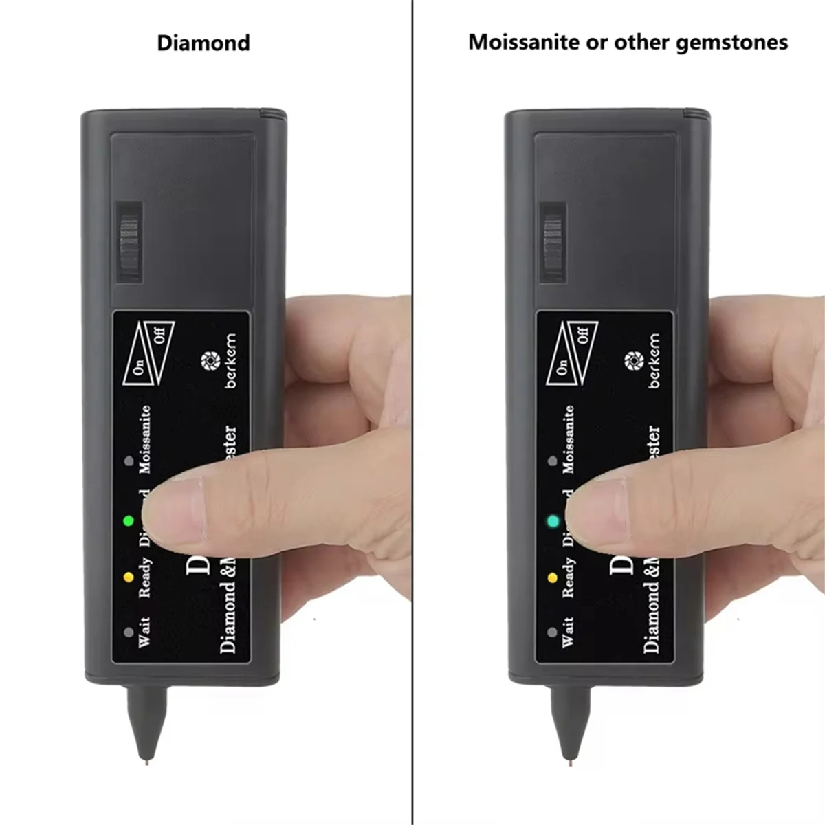 B50C Professional High-Precision Diamond Tester Gem Selector Jewelry Observation Tool Diamond Indicator Test Pen EU-Plug