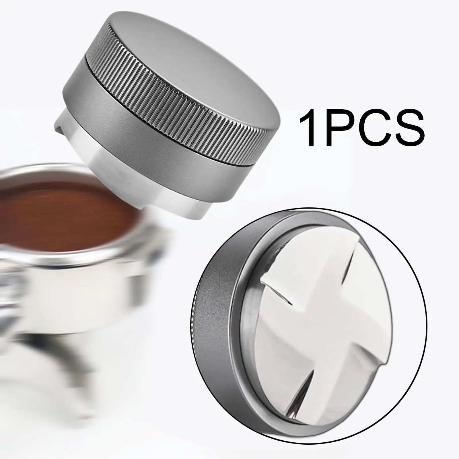 Stainless Steel Coffee Tamper Coffee Powder Distributor Espresso Distribution Tool for Bar Espresso Machine Kitchen Cafe Office