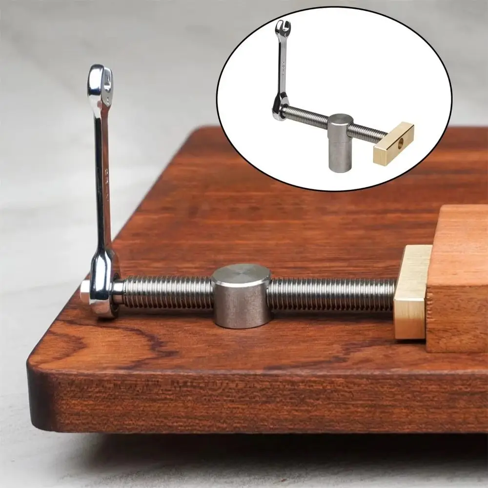 

Brass Material Woodworking Bench Dog Adjustable Clamping Too Brake Inserts Quick Fixture Durable Workbench Fast Fixed Clamp