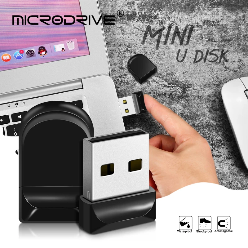 Unidad flash USB 2,0 Mini, pendrive de 8GB, 16GB, 32GB, 64GB, 128GB