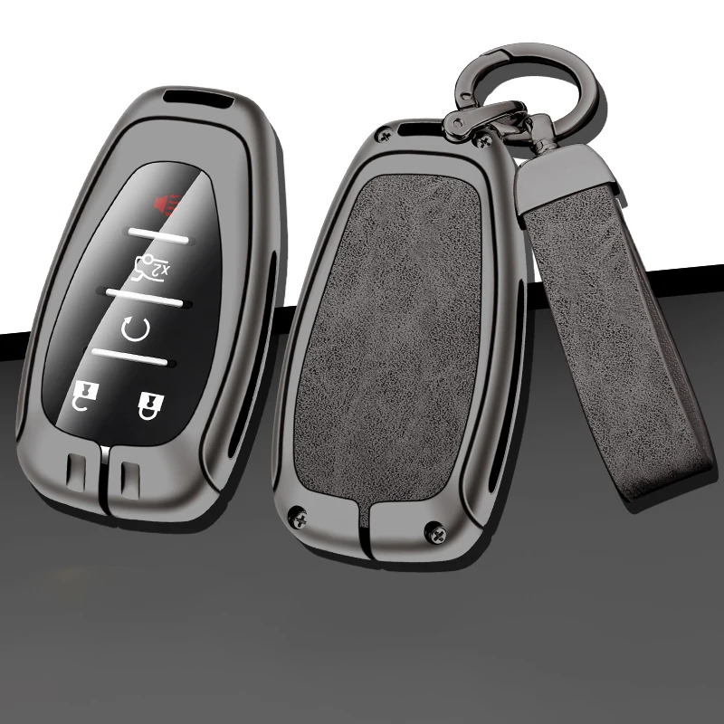 Zink legierung Leder Auto Schlüssel etui Abdeckung Schutzhülle für Chevrolet Chevy Malibu Camaro Cruze Traverse Funken Equinox Sonic Volt
