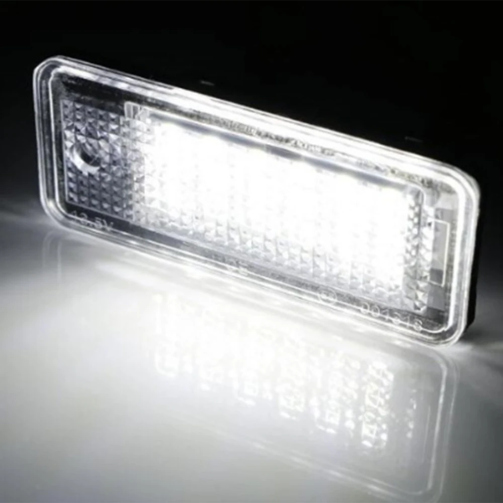 2pcs For Audi LED Number Plate Light  A3 A4 S4 RS4 B6 B7 A6 RS6 S6 C6 S5  Q7 A8 S8 Avant Canbus Error Free License Plate Lamp