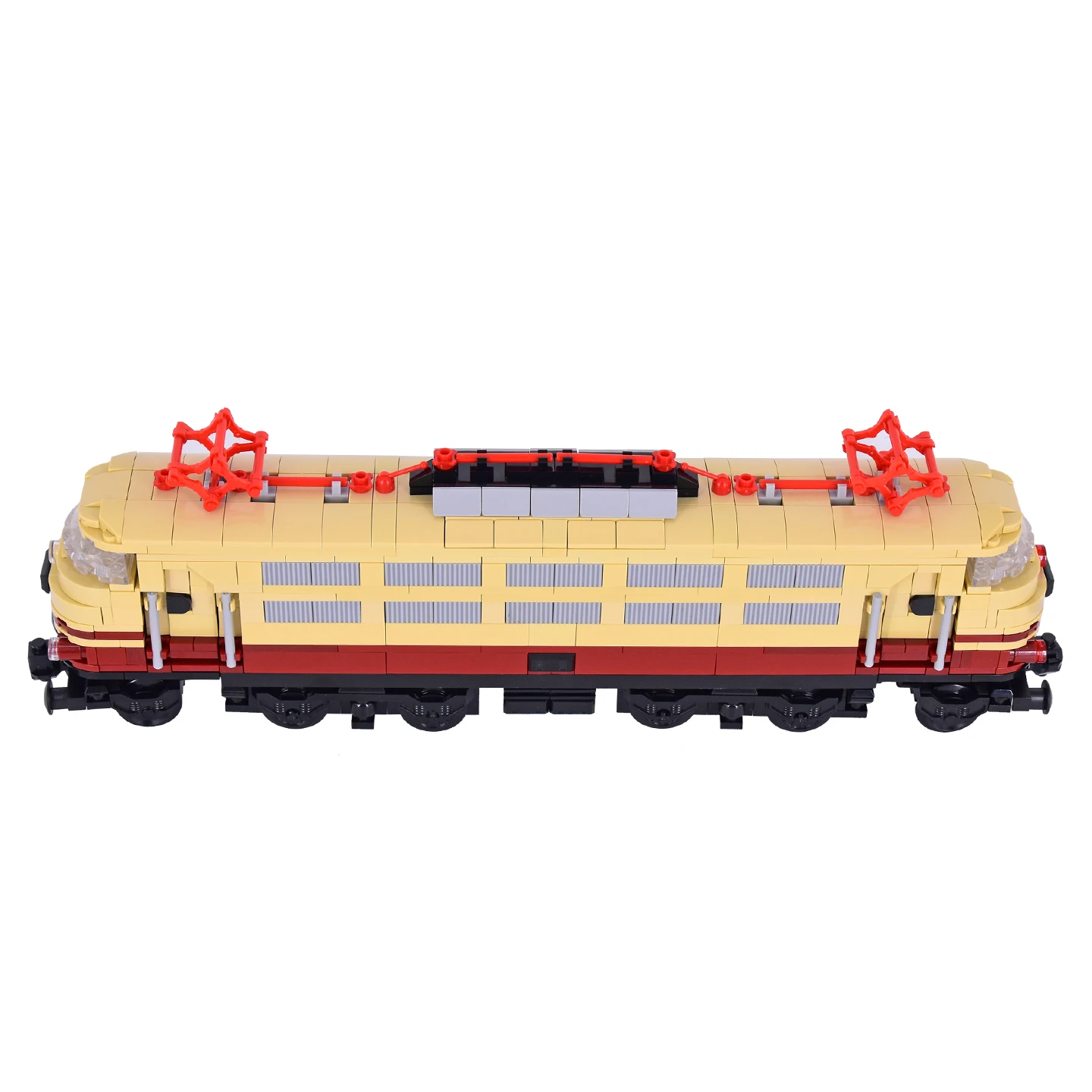 MOC City Creative Idea Train Rheingold BR 103 Building Classic Auto Blocks Bricks Mainan Rakitan DIY