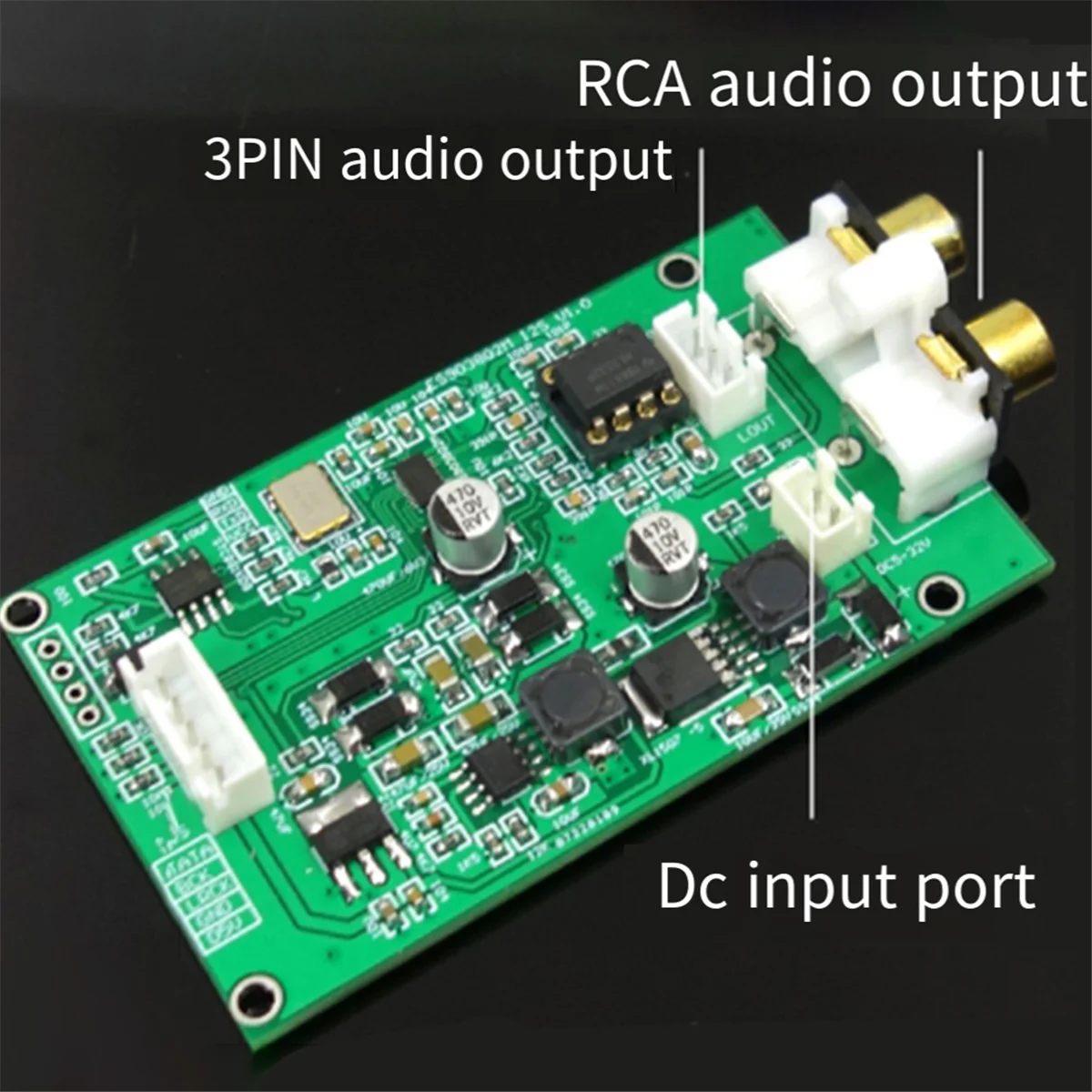 ES9038 I2S Decoder Board DSD512 Upgrade Decoder Car Bluetooth Device Player 32Bit DSD512