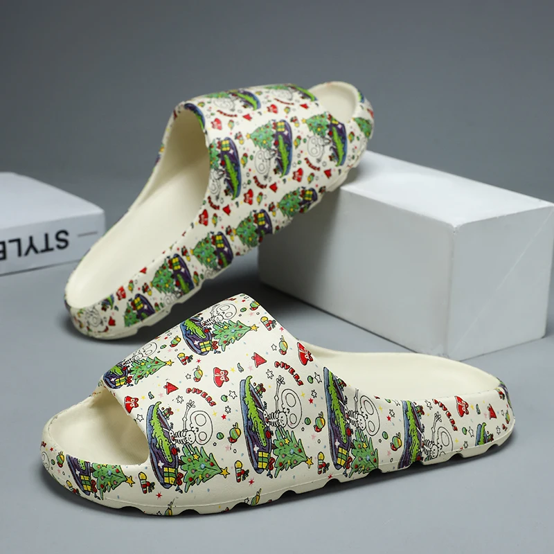 

Модные мужские повседневные шлепанцы 2026 года: нескользящие, износостойкие, с мягкой подошвой из ЭВА, на одной лямке, большие размеры