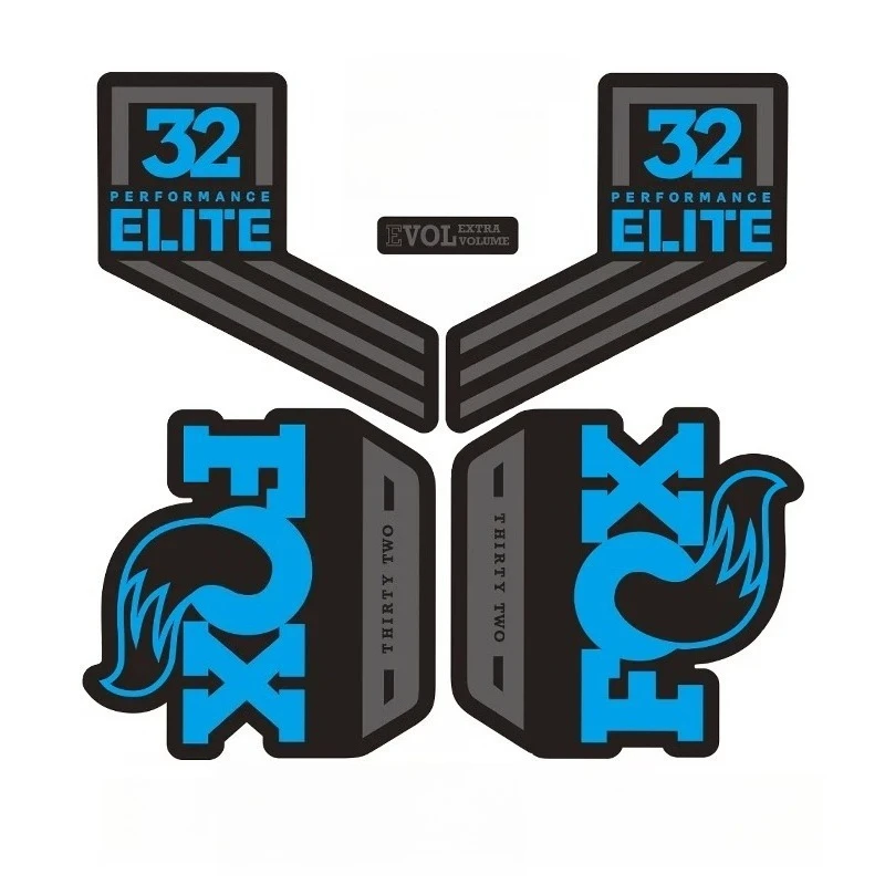 1Set FOX 32 Performance Elite 2018 Fork Decal Sticker Set Waterproof for Mountain Bike