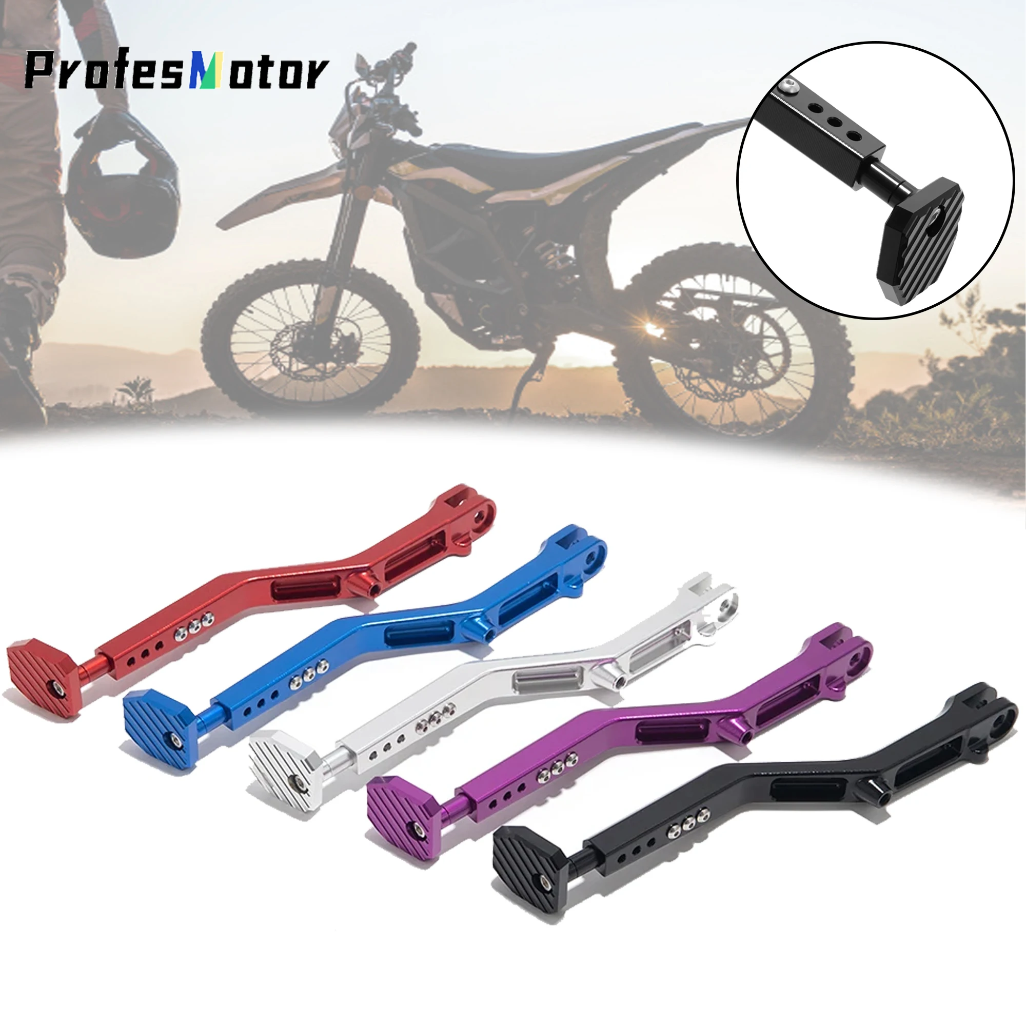 

For Surron Ebike Light Bee X S Motorcycle Side Leg Talaria Sting Kickstand Foot Adjustable Dirt Bike Motocross Kickstand Parts