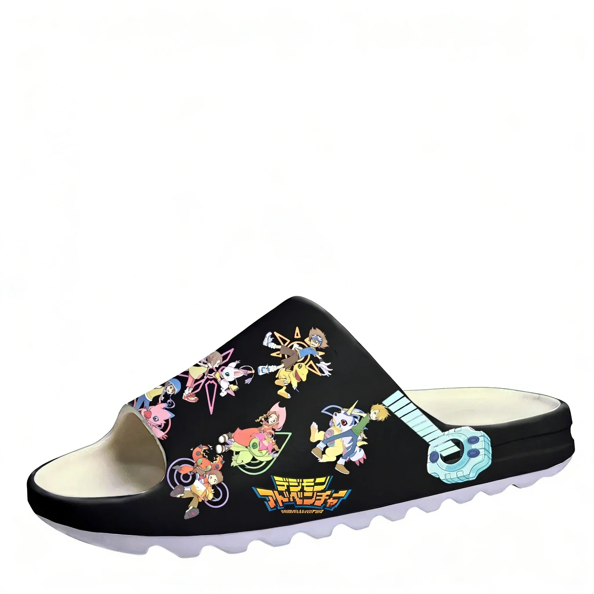 

Digimon Adventure Cartoon Anime Soft Sole Sllipers Home Clogs Customized Water Shoes Men Women Step on Shit Sandals