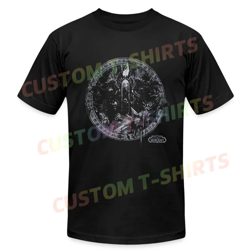 

2024 Men T Shirt Casual Orc T-Shirt Black By World of Warcraft Graphic Summer Short Sleeves 100% Cotton S-3XL Cool Tee