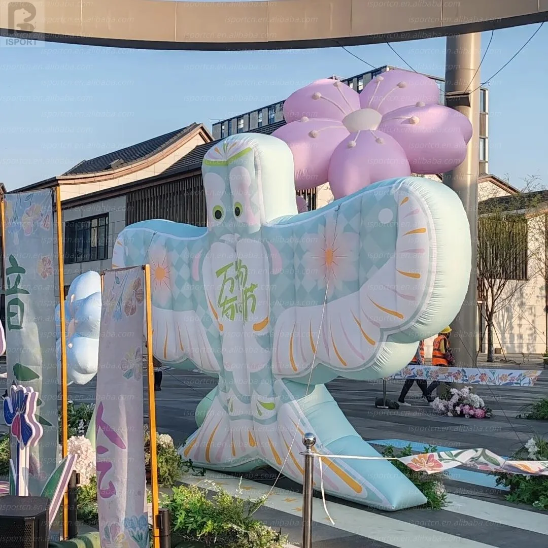 LED Lighting Giant Inflatable Kite Air Model Large Traditional Kite Custom Logo for Street Promotion/Cultural Expo Prop/Event