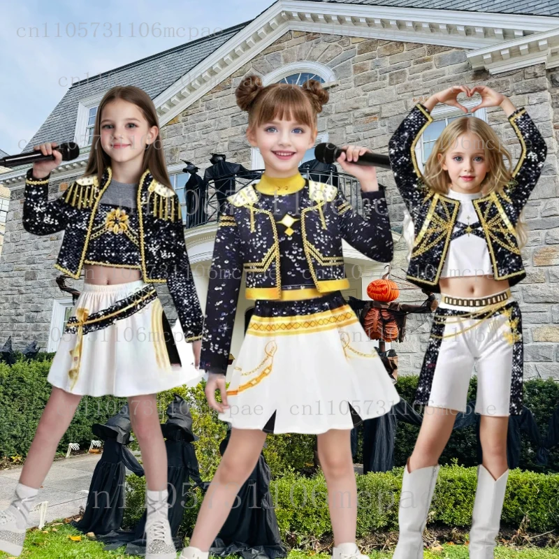 

New Anime Kids Girl Roleplay Cosplay Costumes Zoey Full Costume Set for K-pop Halloween Carnival Party Suits Clothes Outfit spot