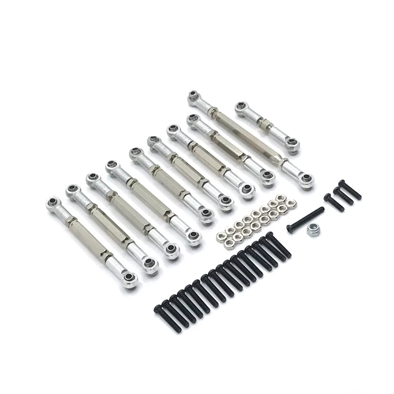 Metall Zugstange Lenkung Link Rod Set Teile für MN D90 D91 D96 D99S MN99S MN90 1/12 WPL C14 C24 1/16 RC Auto Upgrade Zubehör